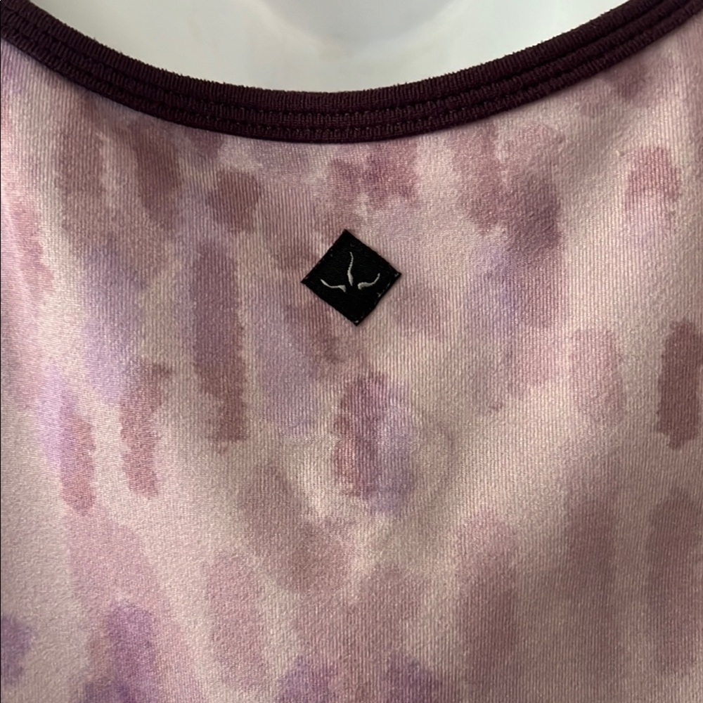 Women's PrAna Yoga Purple Sleeveless Top Tank Pilates Scoop Neck Medium. - Picture 4 of 5